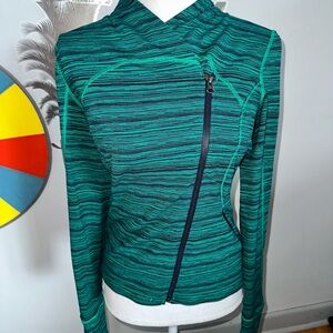 lululemon athletica Teal Striped Women's Sweater